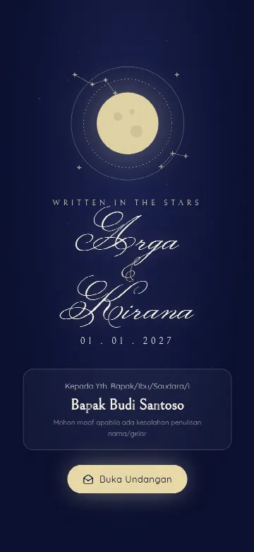 Pratinjau template Celestial