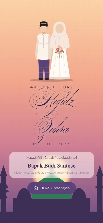 Pratinjau template Madinah Senja