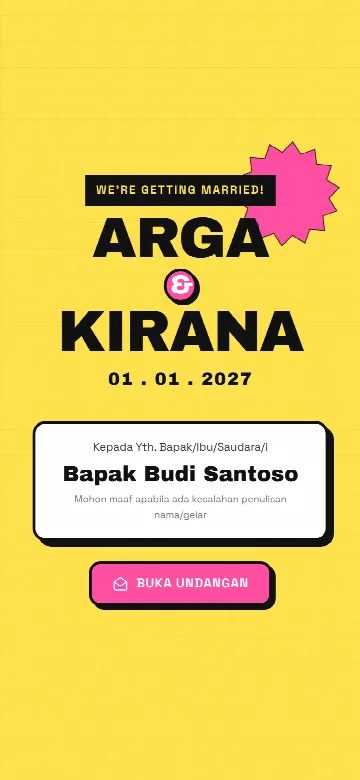 Pratinjau template Neo Brutal
