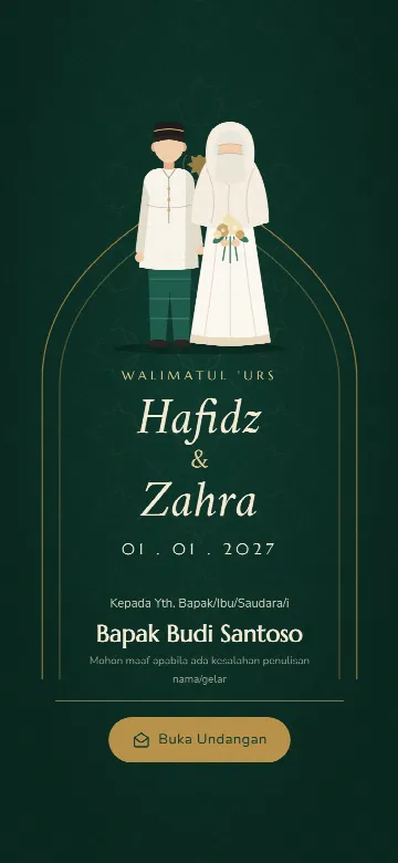 Template Nur Kasih versi bercadar